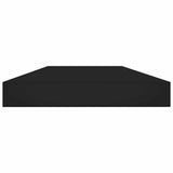 Bookshelf Boards 8 pcs Black 40x10x1.5 cm Engineered Wood