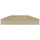 Bookshelf Boards 4 pcs Sonoma Oak 40x10x1.5 cm Engineered Wood - Side View