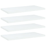 Bookshelf Boards 4 pcs White 40x20x1.5 cm Engineered Wood