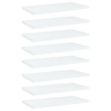 Bookshelf Boards 8 pcs White 40x20x1.5 cm Engineered Wood