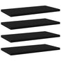 Bookshelf Boards 4 pcs Black 40x20x1.5 cm Engineered Wood