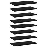 Bookshelf Boards 8 pcs Black 40x20x1.5 cm Engineered Wood