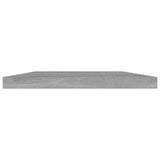 Bookshelf Boards 4 pcs Concrete Grey 40x20x1.5 cm Engineered Wood - Side View