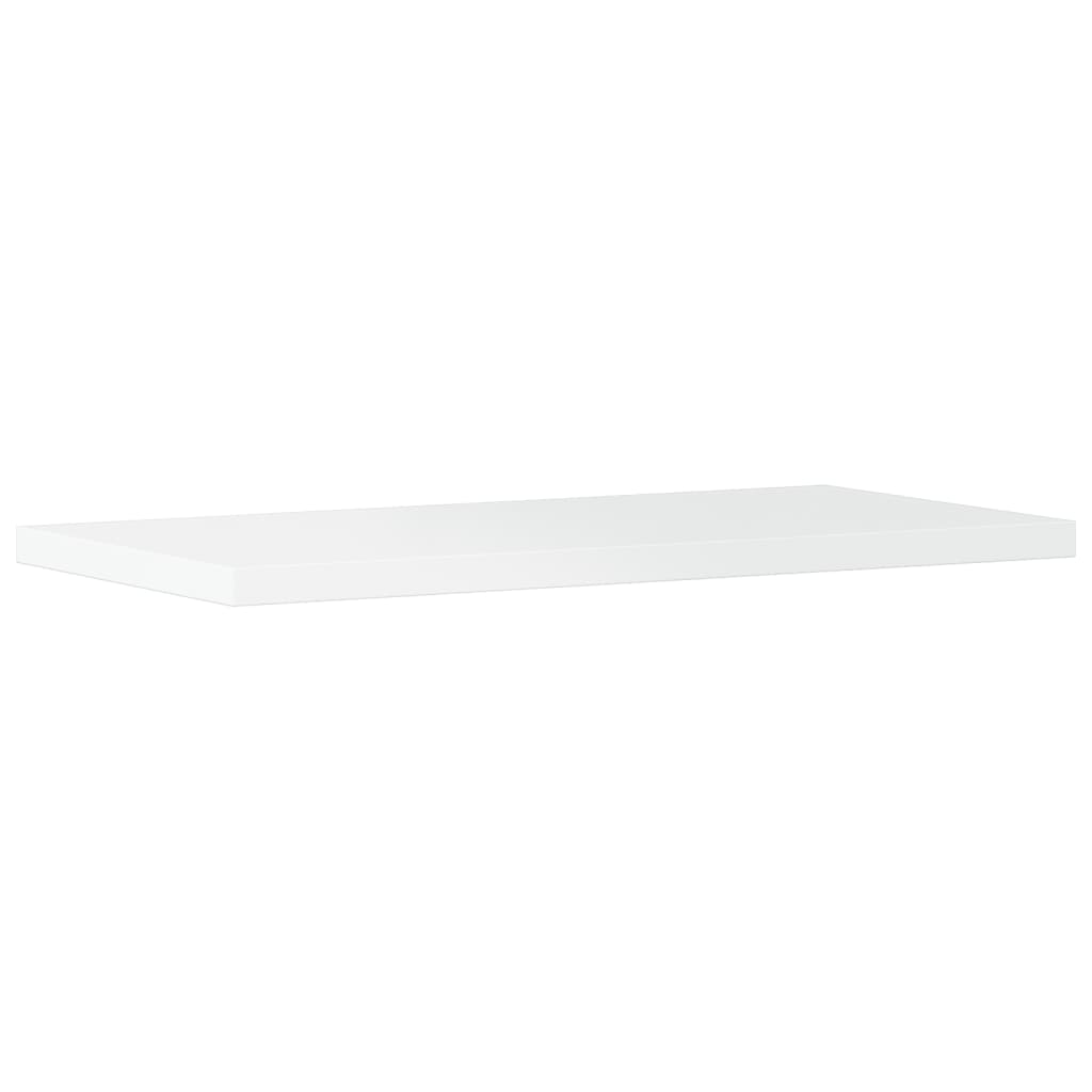 Bookshelf Boards 4 pcs High Gloss White 40x20x1.5 cm Engineered Wood