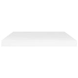 Bookshelf Boards 4 pcs High Gloss White 40x20x1.5 cm Engineered Wood - 45-Degree Angle
