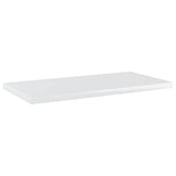 Bookshelf Boards 8 pcs High Gloss White 40x20x1.5 cm Engineered Wood
