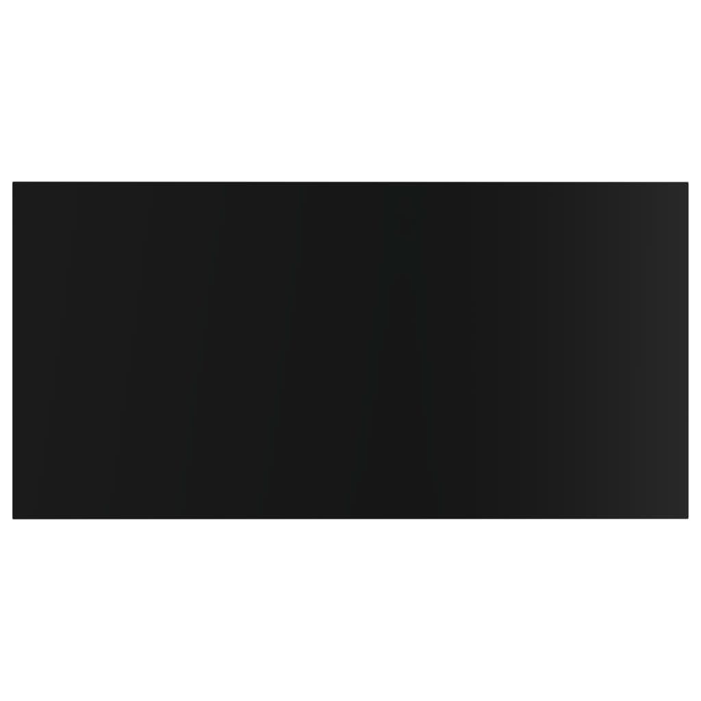 Bookshelf Boards 4 pcs High Gloss Black 40x20x1.5 cm Engineered Wood
