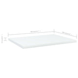 Bookshelf Boards 4 pcs White 40x30x1.5 cm Engineered Wood