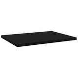 Bookshelf Boards 4 pcs Black 40x30x1.5 cm Engineered Wood - Front View
