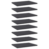 Bookshelf Boards 8 pcs Grey 40x30x1.5 cm Engineered Wood