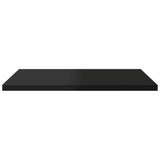 Bookshelf Boards 4 pcs High Gloss Black 40x30x1.5 cm Engineered Wood - 45-Degree Angle