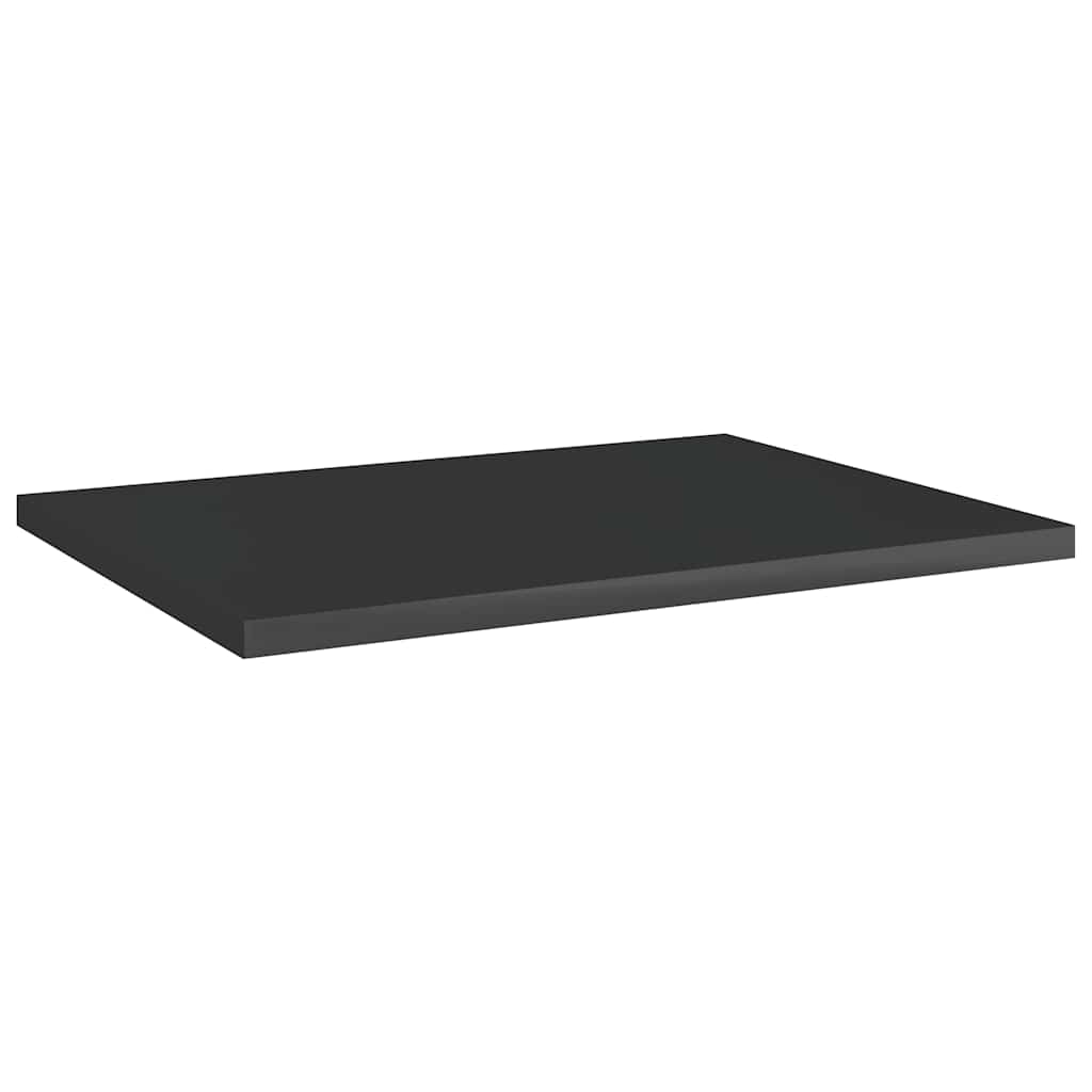 Bookshelf Boards 8 pcs High Gloss Black 40x30x1.5 cm Engineered Wood