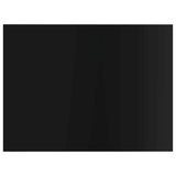 Bookshelf Boards 8 pcs High Gloss Black 40x30x1.5 cm Engineered Wood - Top-Down View