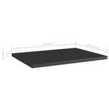 Bookshelf Boards 8 pcs High Gloss Black 40x30x1.5 cm Engineered Wood