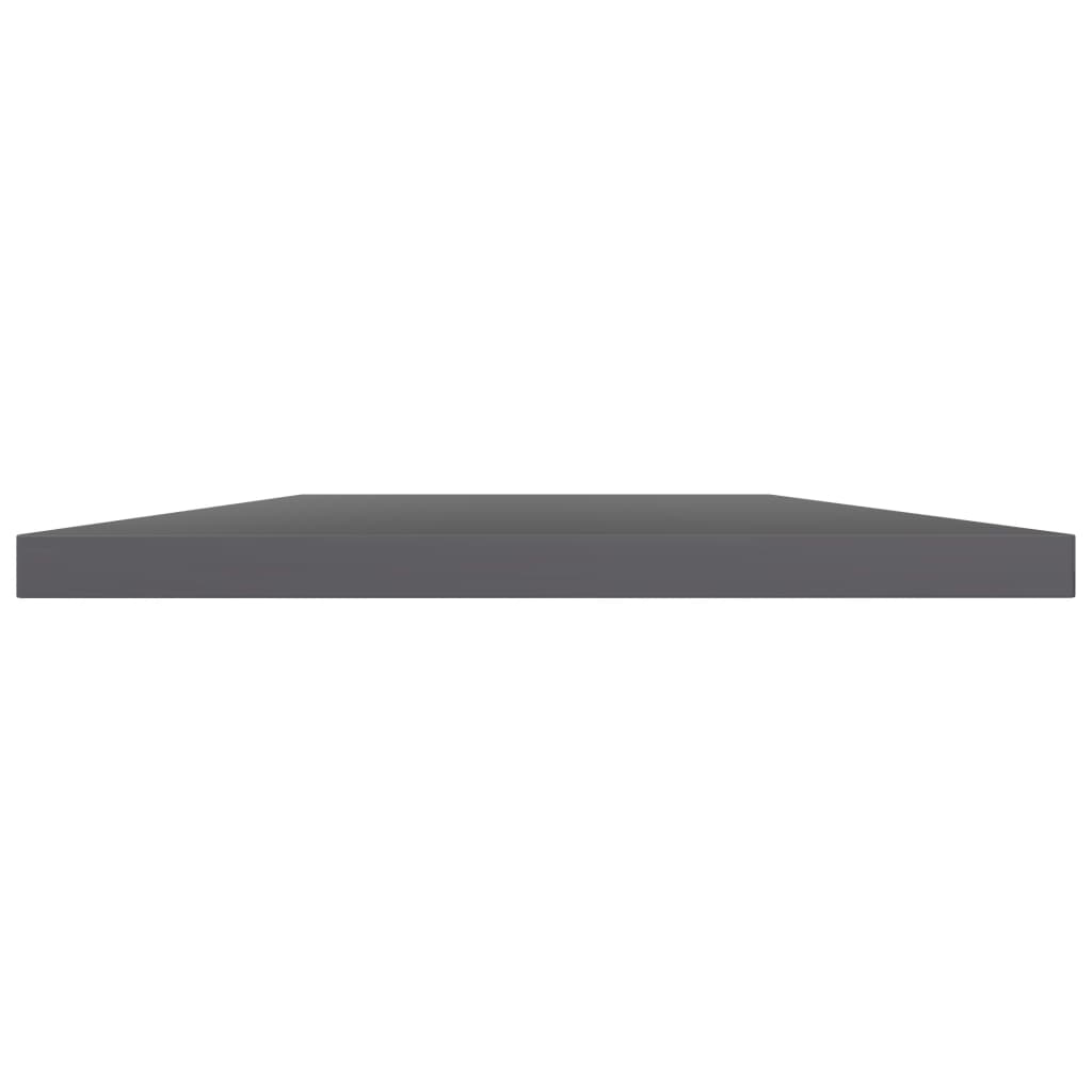 Bookshelf Boards 8 pcs High Gloss Grey 40x30x1.5 cm Engineered Wood