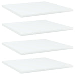 Bookshelf Boards 4 pcs White 40x40x1.5 cm Engineered Wood