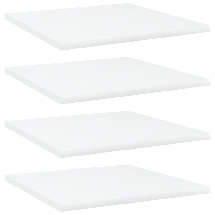 Bookshelf Boards 4 pcs White 40x40x1.5 cm Engineered Wood