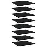 Bookshelf Boards 8 pcs Black 40x40x1.5 cm Engineered Wood