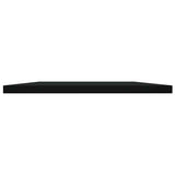 Bookshelf Boards 8 pcs Black 40x40x1.5 cm Engineered Wood - Side View