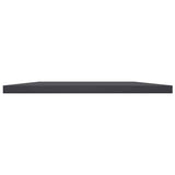 Bookshelf Boards 4 pcs Grey 40x40x1.5 cm Engineered Wood - Side View