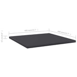 Bookshelf Boards 4 pcs Grey 40x40x1.5 cm Engineered Wood - 45-Degree Angle