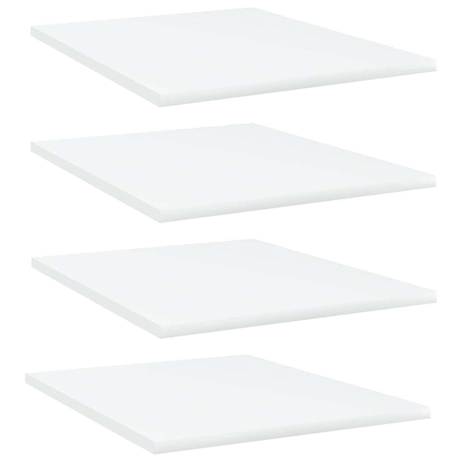 Bookshelf Boards 4 pcs White 40x50x1.5 cm Engineered Wood