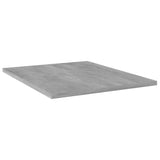 Bookshelf Boards 4 pcs Concrete Grey 40x50x1.5 cm Engineered Wood - Front View