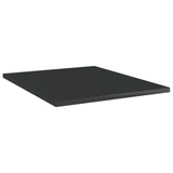 Bookshelf Boards 4 pcs High Gloss Black 40x50x1.5 cm Engineered Wood - Front View