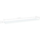Bookshelf Boards 4 pcs White 60x10x1.5 cm Engineered Wood