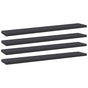 Bookshelf Boards 4 pcs Grey 60x10x1.5 cm Engineered Wood