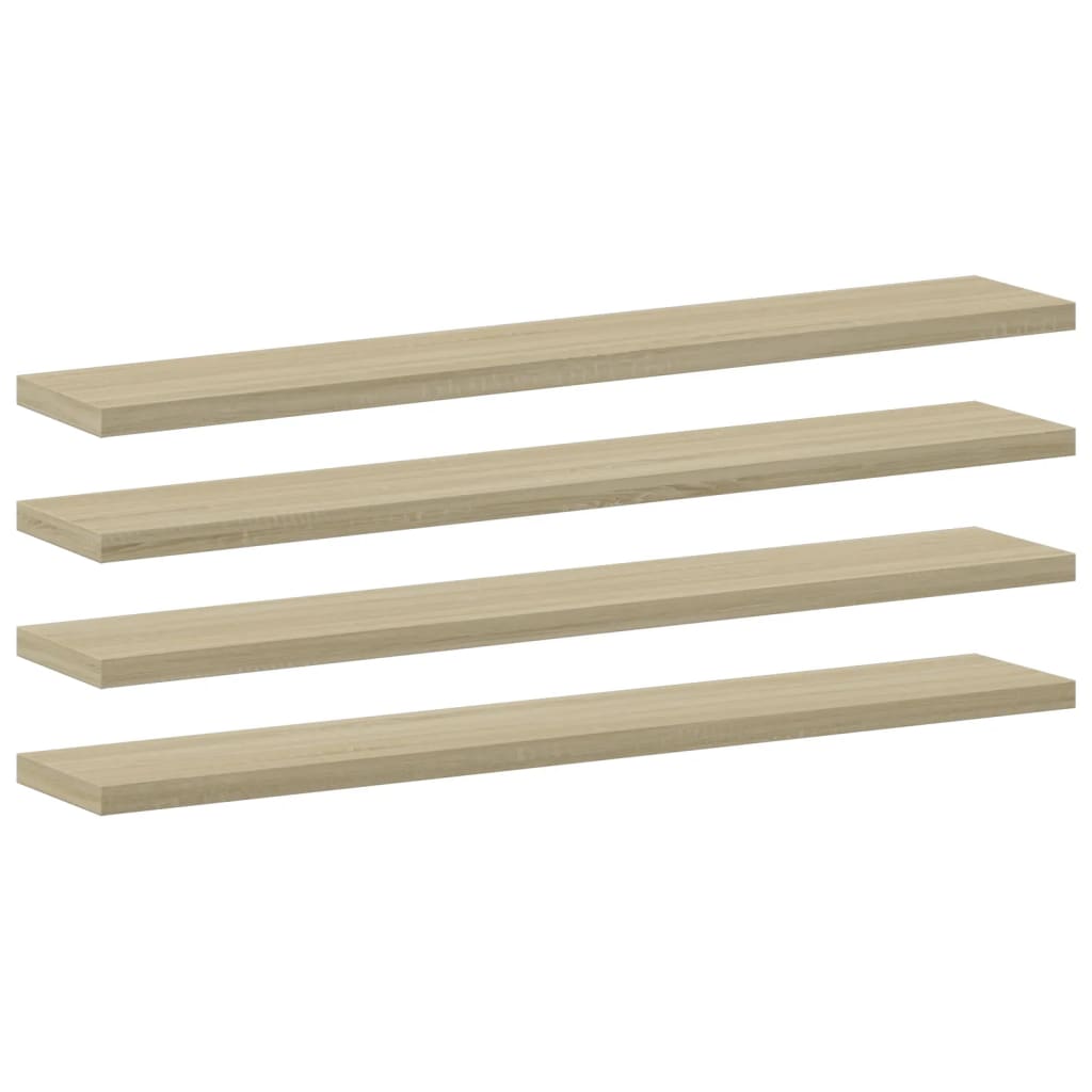 Bookshelf Boards 8 pcs Sonoma Oak 60x10x1.5 cm Engineered Wood
