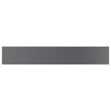 Bookshelf Boards 4 pcs High Gloss Grey 60x10x1.5 cm Engineered Wood