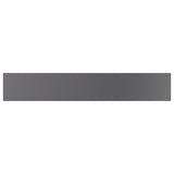 Bookshelf Boards 4 pcs High Gloss Grey 60x10x1.5 cm Engineered Wood - Top-Down View