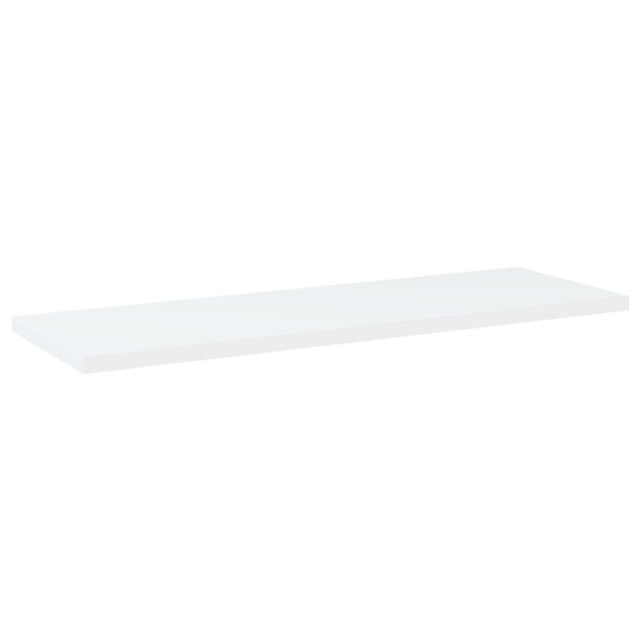 Bookshelf Boards 4 pcs White 60x20x1.5 cm Engineered Wood