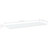 Bookshelf Boards 4 pcs White 60x20x1.5 cm Engineered Wood