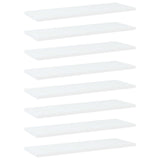 Bookshelf Boards 8 pcs White 60x20x1.5 cm Engineered Wood