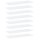 Bookshelf Boards 8 pcs White 60x20x1.5 cm Engineered Wood