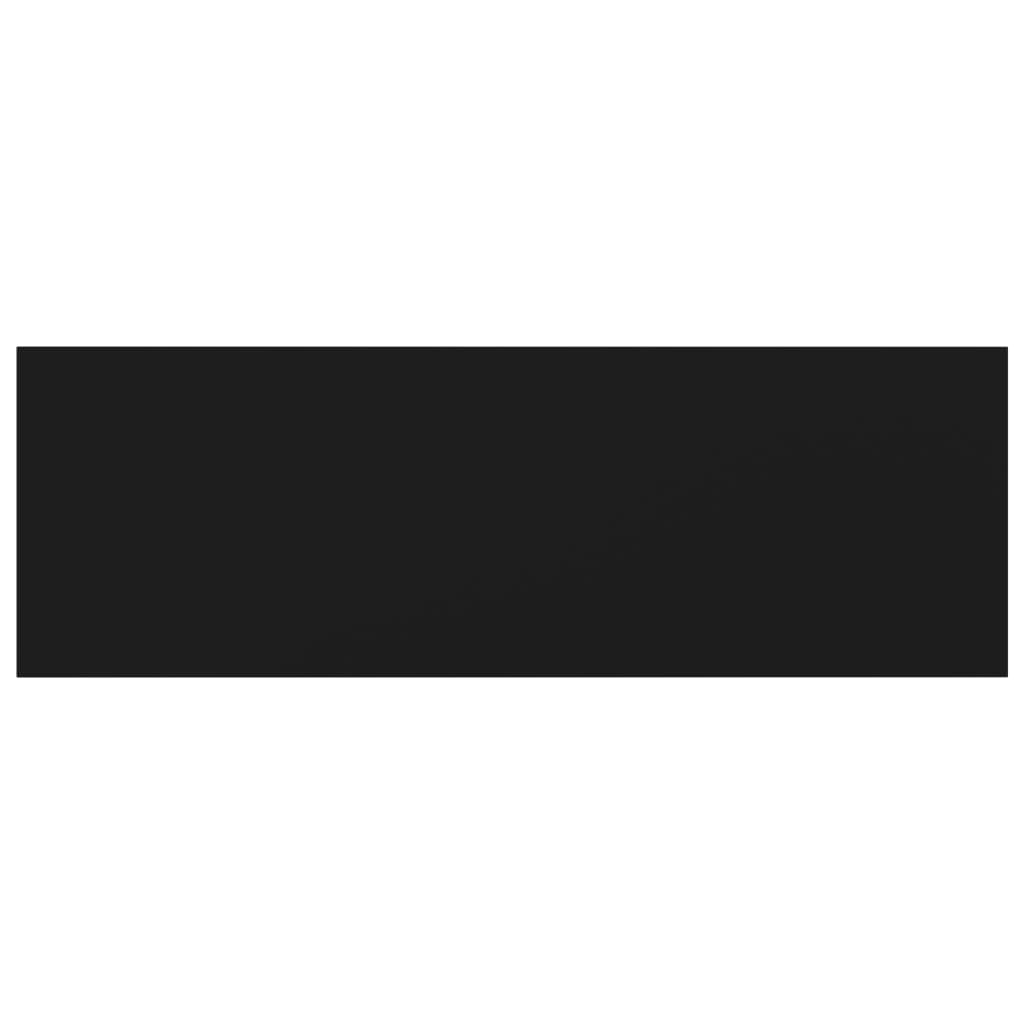 Bookshelf Boards 8 pcs Black 60x20x1.5 cm Engineered Wood