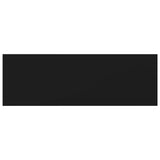 Bookshelf Boards 8 pcs Black 60x20x1.5 cm Engineered Wood - Top-Down View