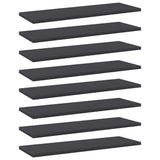 Bookshelf Boards 8 pcs Grey 60x20x1.5 cm Engineered Wood
