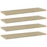 Bookshelf Boards 4 pcs Sonoma Oak 60x20x1.5 cm Engineered Wood