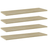 Bookshelf Boards 4 pcs Sonoma Oak 60x20x1.5 cm Engineered Wood