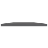 Bookshelf Boards 4 pcs High Gloss Grey 60x20x1.5 cm Engineered Wood