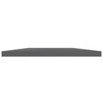 Bookshelf Boards 4 pcs High Gloss Grey 60x20x1.5 cm Engineered Wood