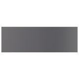 Bookshelf Boards 4 pcs High Gloss Grey 60x20x1.5 cm Engineered Wood - Top-Down View