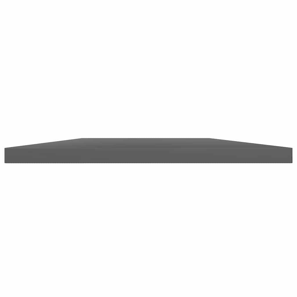 Bookshelf Boards 8 pcs High Gloss Grey 60x20x1.5 cm Engineered Wood
