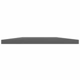 Bookshelf Boards 8 pcs High Gloss Grey 60x20x1.5 cm Engineered Wood