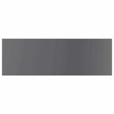 Bookshelf Boards 8 pcs High Gloss Grey 60x20x1.5 cm Engineered Wood