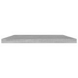 Bookshelf Boards 4 pcs Concrete Grey 60x30x1.5 cm Engineered Wood - Side View