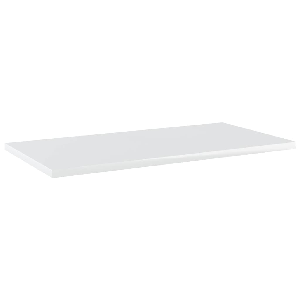 Bookshelf Boards 8 pcs High Gloss White 60x30x1.5 cm Engineered Wood